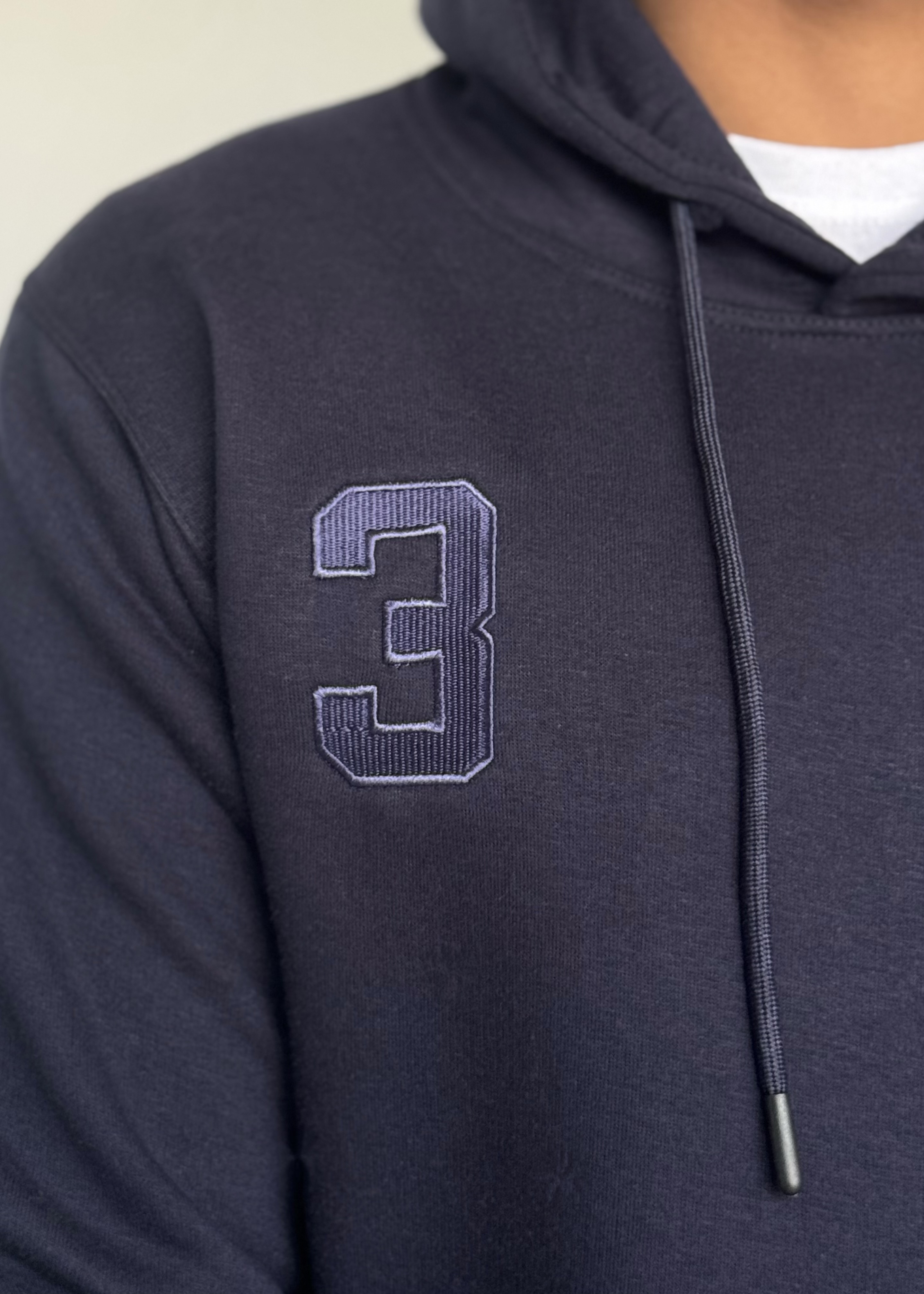 0.01 COZY CLASSIC FLEECE HOODIE-BLUE