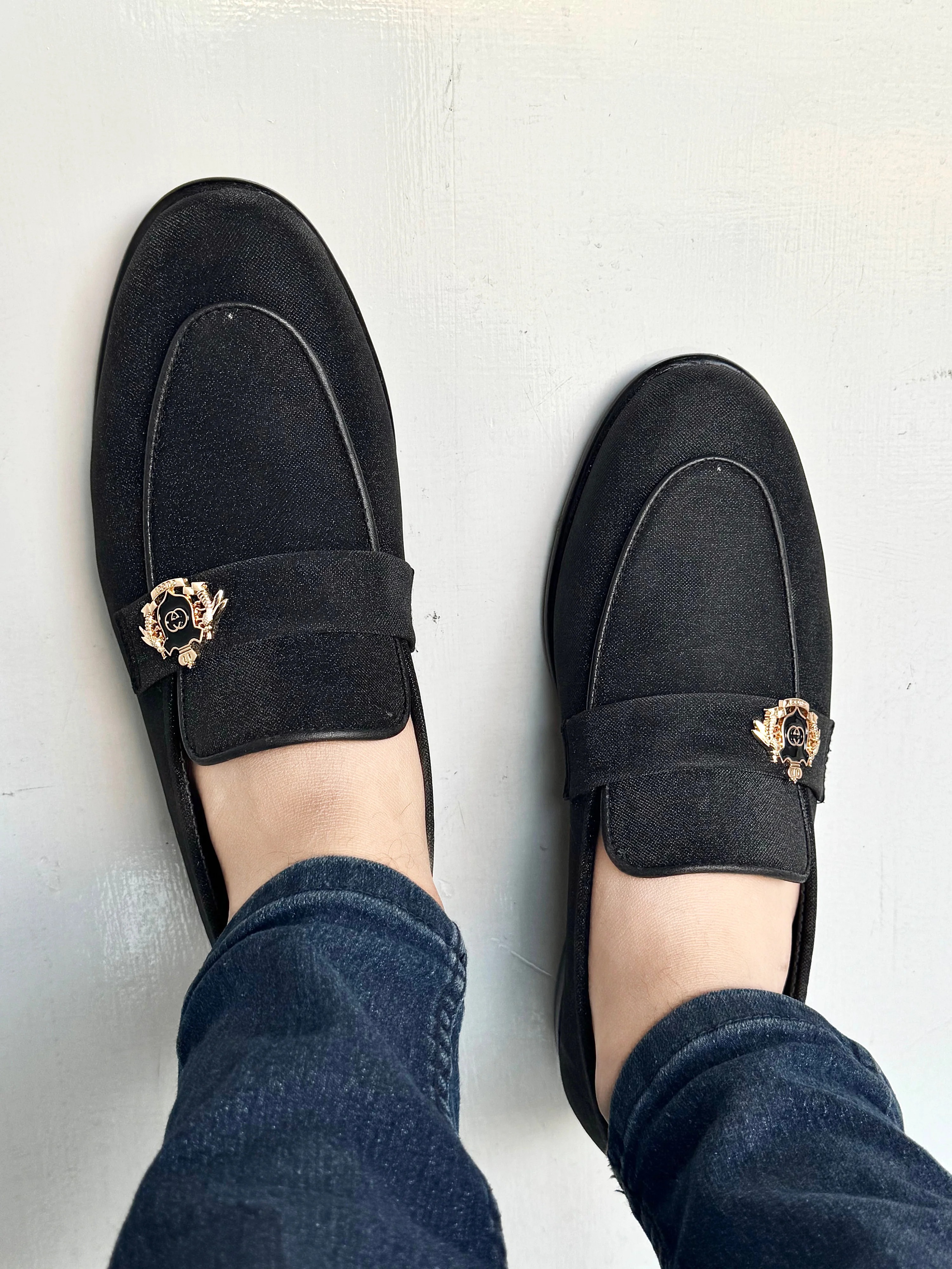 0015 LUXURY BLACK SHINER SHOES-LF