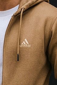 0.03 COMFORTABLE CLASSIC FLEECE HOODIE-Tan